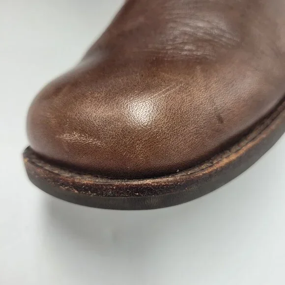 Ugg Bellevue Women's Sz 6.5 Leather & Genuine Sheepskin Wool Winter Boots Brown - Picture 14 of 16